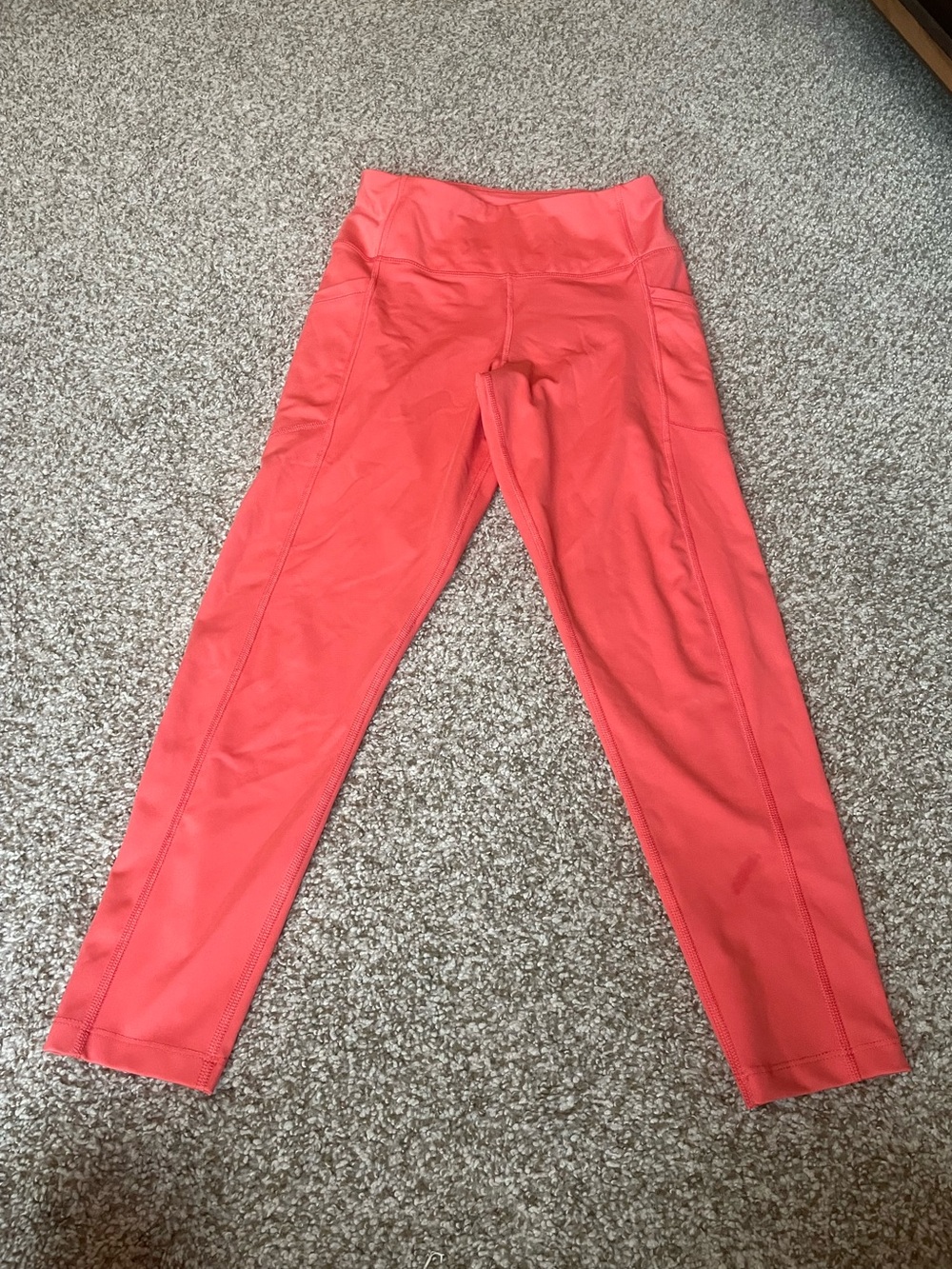 Calvin Klein Performance Stretch High Rise 7/8‎ Leggings Pink Small